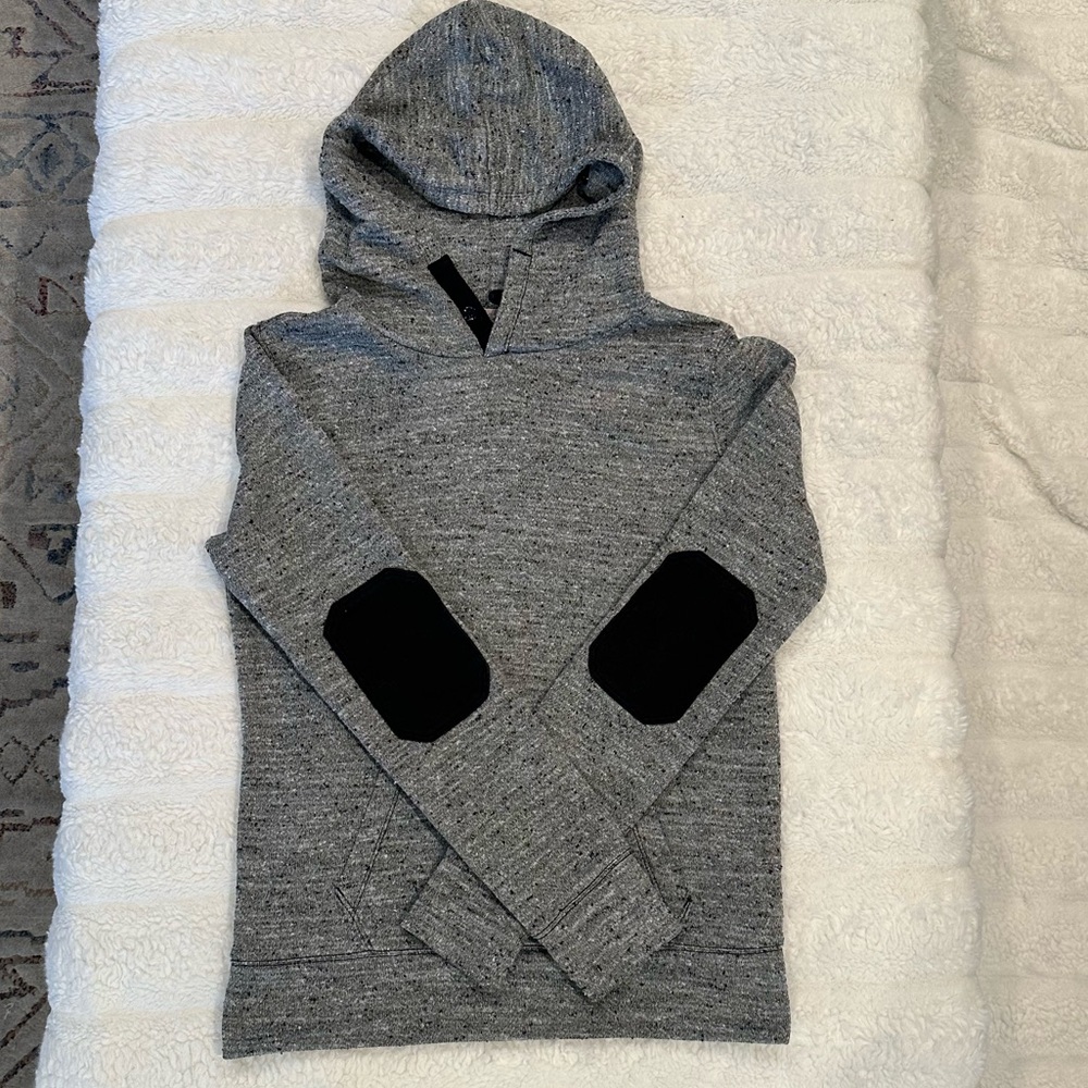GAP Women’s Gray Sweatshirt with Black Elbow Patches